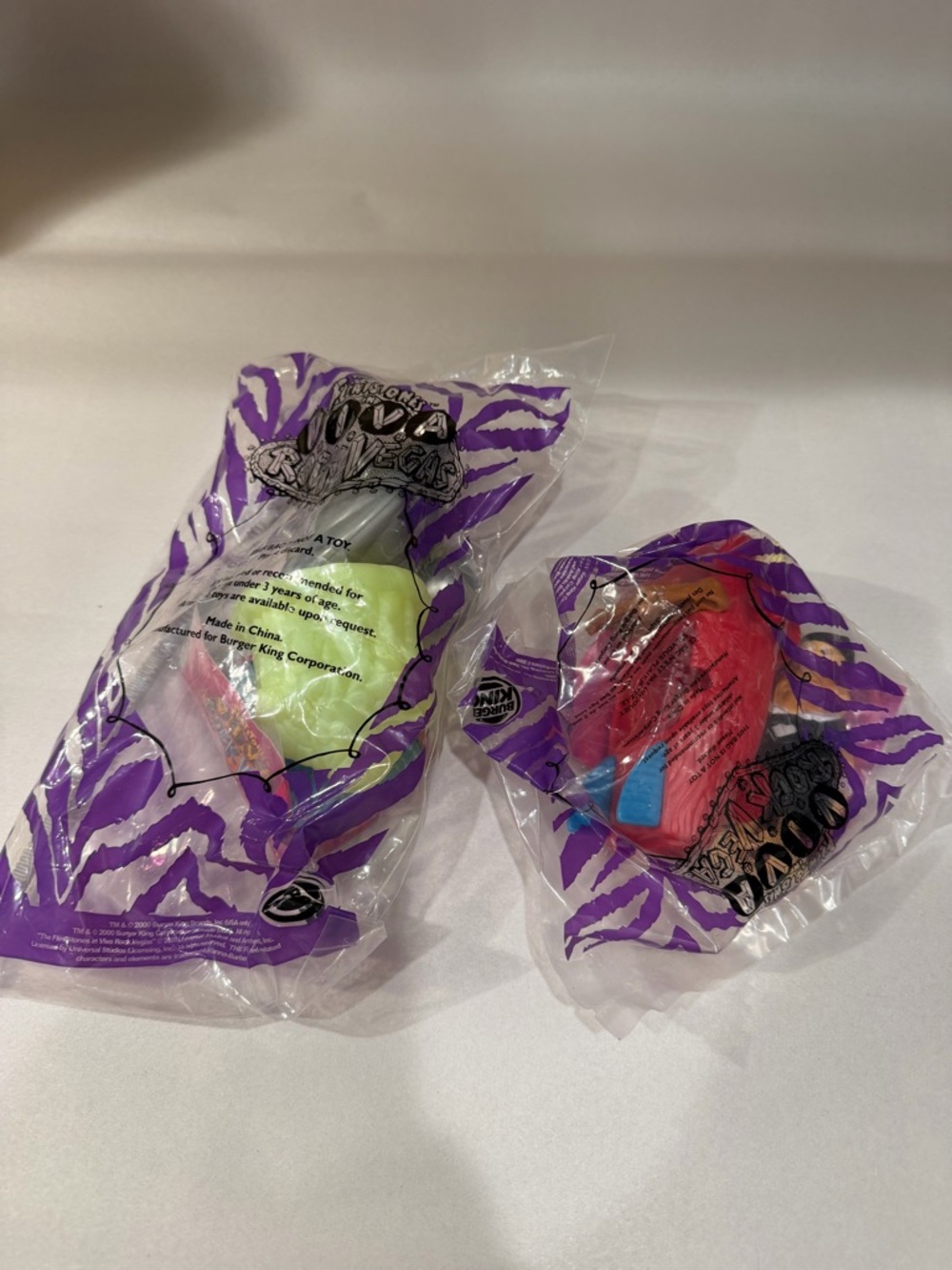 Burger  king vintage the flintstones viva rock Vegas